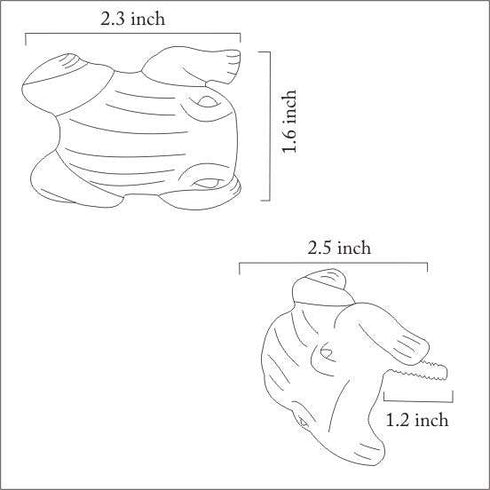 Lime green Frog Ceramic knob