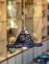 Blue Base with Green Leaves Hanging Lamp