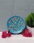 Blue Pottery Hand-Made Plate 6 Turq.