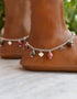 Anklets With Neerja Blue Pottery Beads in Brown
