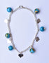 Anklets With Neerja Blue Pottery Beads in Turquoise