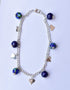 Anklets With Neerja Blue Pottery Beads in Blue