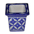 Square Flower Bud Vase Indigo Blue