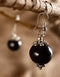 Single Bead Earring (Black)