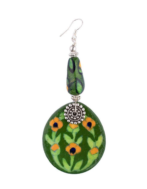 Oval Pendant Earrings