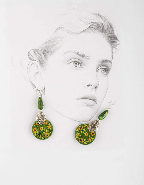 Round Pendant Earrings