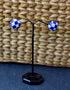 Blue Pottery studs