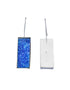 Rectangular Blue Pottery Earrings