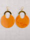 Round Plastic Fashion Earrings