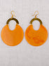 Round Plastic Fashion Earrings