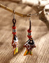 Fish Pendant Earring (Brown)