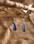 Drop Bead Earrings (Blue)