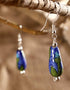 Drop Bead Earrings (Blue)