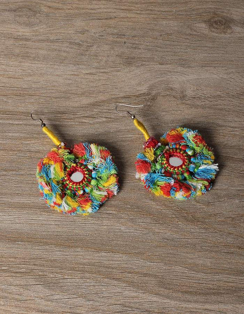 Kalbeliya Earrings (Sunflower)