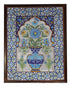 Blue Pottery 35 Tiles Wall Pannel With wooden Frame Hand Painted