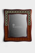 Brown and Green Tile Wall Hanging Mirror 22X26 inch