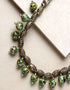 Single Blue Pottery Bead Chokor Necklace (Green)