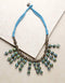 Blue Pottery Bead Chokor Necklace (Turquiose)