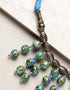 Blue Pottery Bead Chokor Necklace (Turquiose)