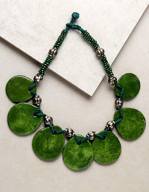 7 Pendant Necklace (Green)