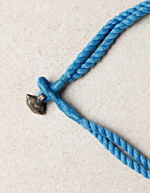 Blue Pottery Bead Chokor Necklace (Turquiose)