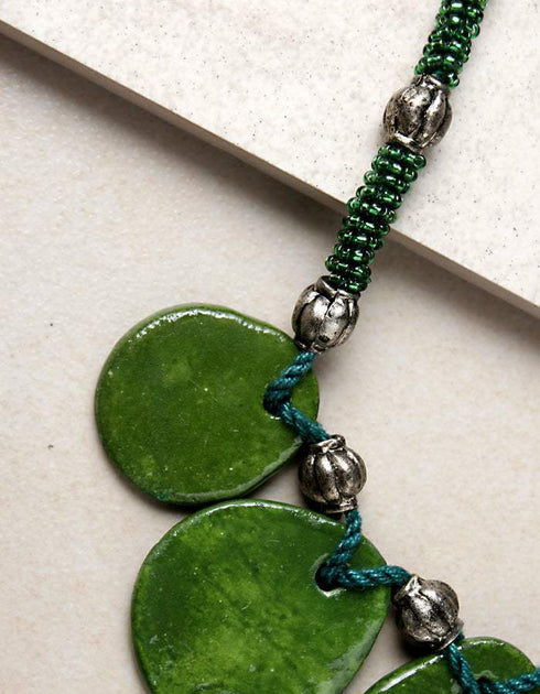 7 Pendant Necklace (Green)
