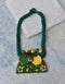 Blue Pottery Gucha Necklace (Green)