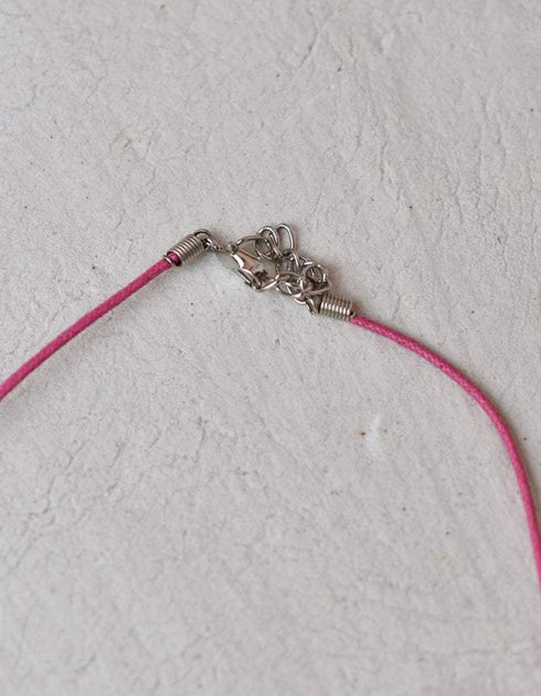 Neerja Blue Pottery Round Pendant Necklace