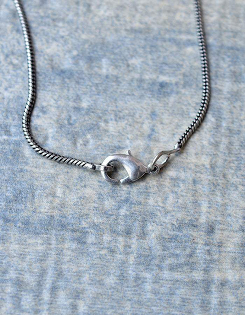 Neerja Blue Pottery Oval Pendant Necklace with Chain