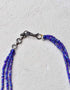 Long Necklace Japani Poth 3 Bead (Blue)