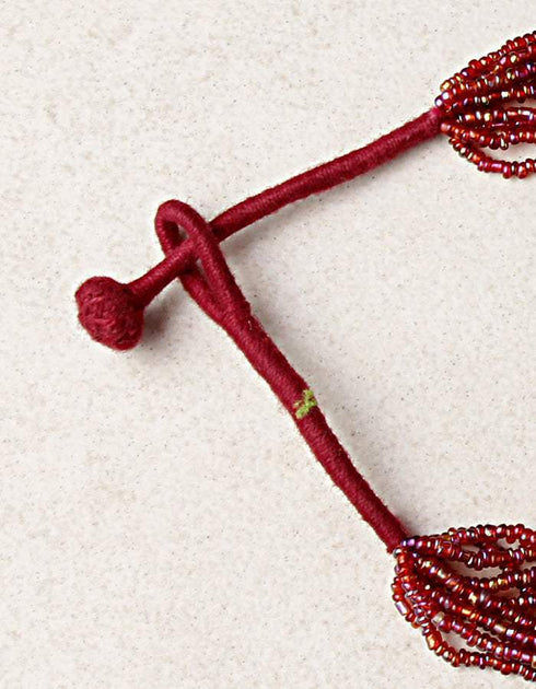 Japani Poth Long Necklace (Brown)