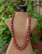Blue Pottery Full Bead Necklace (Red)