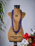 Blue Pottery Full Bead Necklace (Blue)