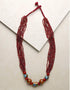 Japani Poth Long Necklace (Brown)