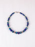 Blue Pottery Bead Choker Necklace ( Blue)