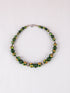 Blue Pottery Bead Choker Necklace ( Green)