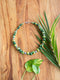 Blue Pottery Bead Choker Necklace ( Green)