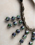 Blue Pottery Bead Chokor Necklace (Black)
