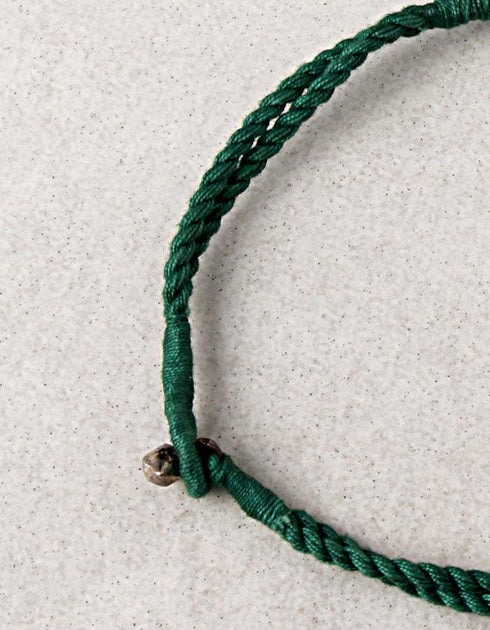 Blue Pottery Bead Chokor Necklace (Green)