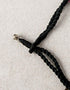 Single Blue Pottery Bead Chokor Necklace (Black)