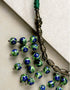 Blue Pottery Bead Chokor Necklace (Green)