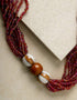 Japani Poth Short Necklace (Brown)