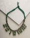 Blue Pottery Bead Choker Necklace Med. (Green)