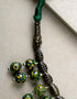 Blue Pottery Bead Choker Necklace Med. (Green)
