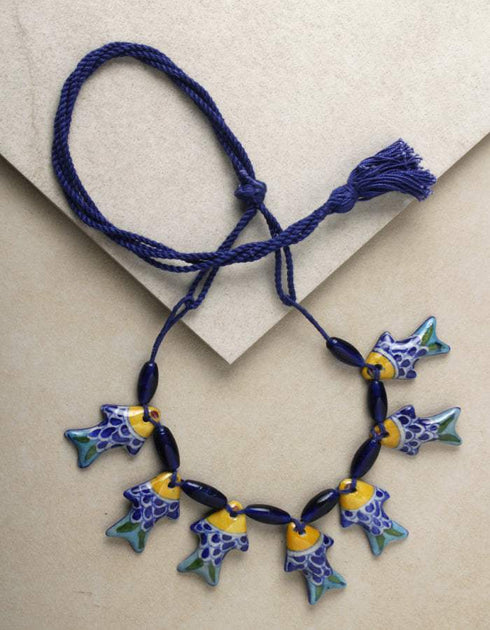 7 B.P. Fish Pendant Necklace (Blue) Assorted
