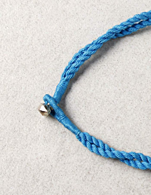 Blue Pottery Bead Choker Necklace Med. (Turquiose)