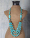 Turquoise Drop Bead Statement Necklace