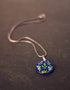 Neerja Blue Pottery Oval Pendant Necklace with Chain (Set of 2 pieces)