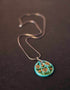 Neerja Blue Pottery Oval Pendant Necklace with Chain (Set of 2 pieces)
