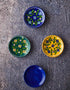Blue Pottery Plate 4 Blue Colour